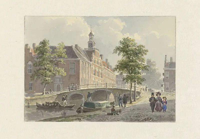 Het Spui te 's-Gravenhage, gezien naar het zuiden Wall Art by Bartholomeus Johannes van Hove - High-Resolution Digital Print