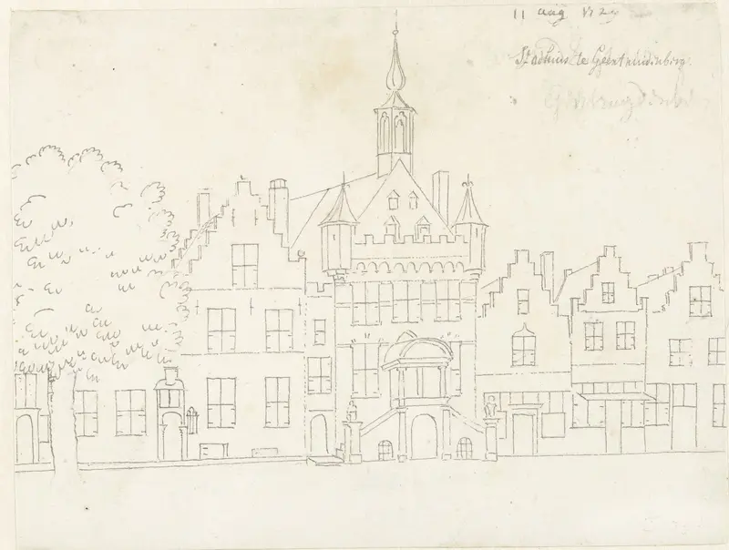 Het stadhuis te Geertruidenberg Wall Art by Cornelis Pronk - High-Resolution Digital Print