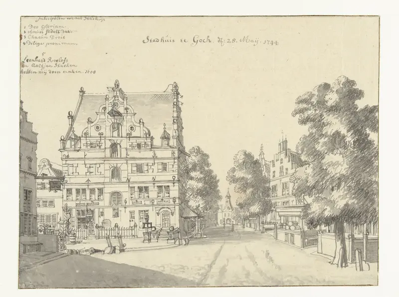 Het stadhuis te Goch Wall Art by Jan de Beijer - High-Resolution Digital Print