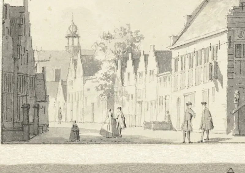 Het stadhuis te Oudewater Wall Art by Hendrik de Winter - High-Resolution Digital Print