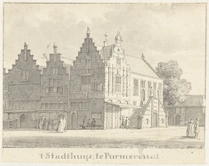Het stadhuis te Purmerend Wall Art by Cornelis Pronk - High-Resolution Digital Print