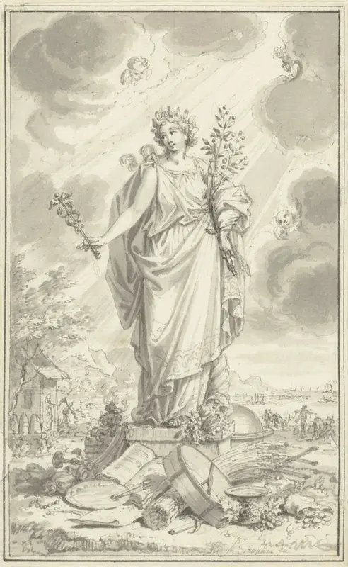 Het standbeeld van de Vrede, 1748 Wall Art by Unknown - High-Resolution Digital Print