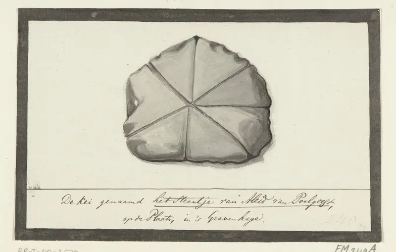 Het steentje van Aleid van Poelgeest Wall Art by Unknown - High-Resolution Digital Print