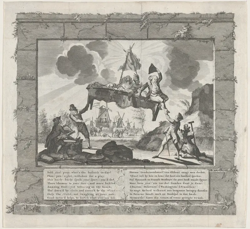 Het Tegenwoordig Veward Europa [Europe in Her Present Disordered State] Wall Art by Anonymous, Dutch, 18th century - High-Resolution Digital Print
