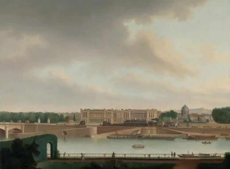 Het uitzicht vanuit de Bataafse ambassade in Parijs Wall Art by Unknown - High-Resolution Digital Print