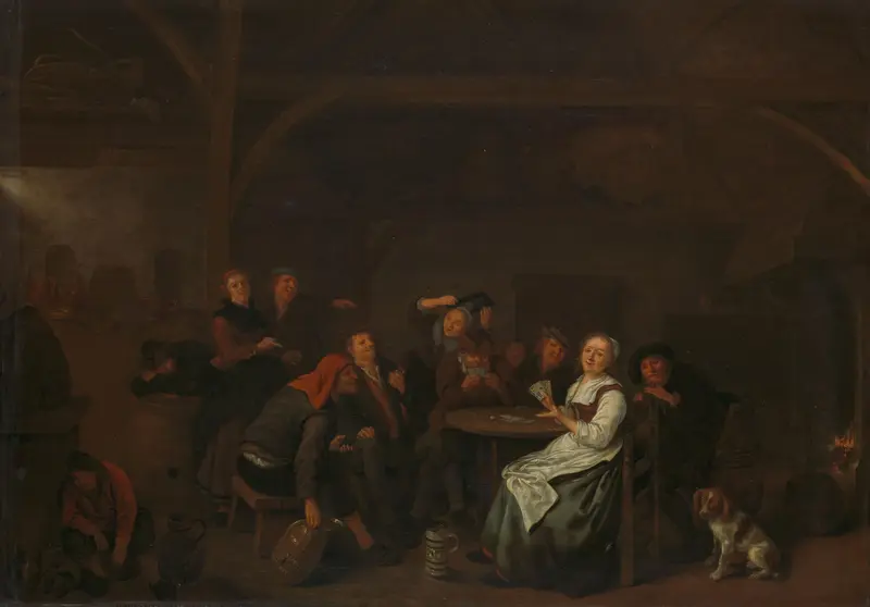 Het valse kaartspelen Wall Art by Unknown - High-Resolution Digital Print