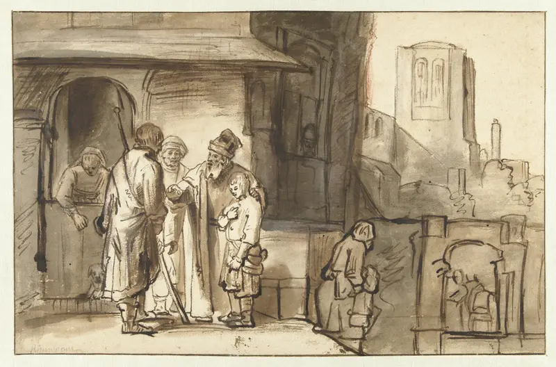 Het vertrek van Benjamin Wall Art by Unknown - High-Resolution Digital Print