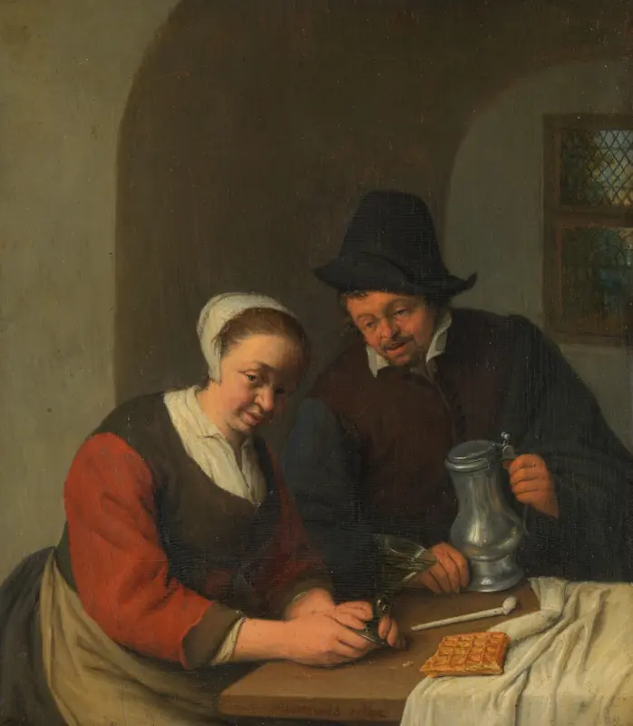 Het vertrouwelijk onderhoud Wall Art by Unknown - High-Resolution Digital Print