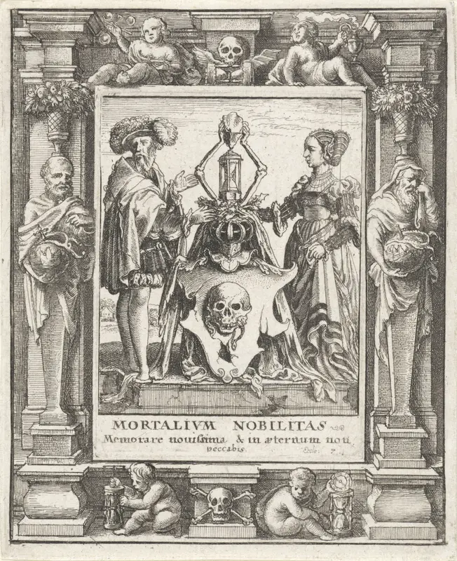 Het wapen van de Dood Wall Art by Wenceslaus Hollar - High-Resolution Digital Print