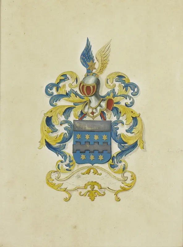 Het wapen van de familie van Citters Wall Art by anonymous - High-Resolution Digital Print