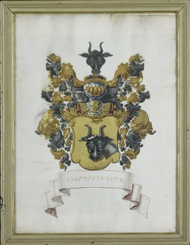 Het wapen van Jacob Feitama II (1698-1774) Wall Art by anonymous - High-Resolution Digital Print