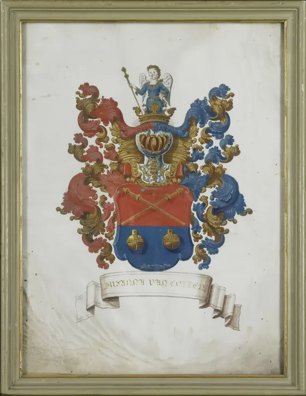Het wapen van Susanna van Collen (1692-1745), echtgenote van Jacob Feitama Wall Art by anonymous - High-Resolution Digital Print