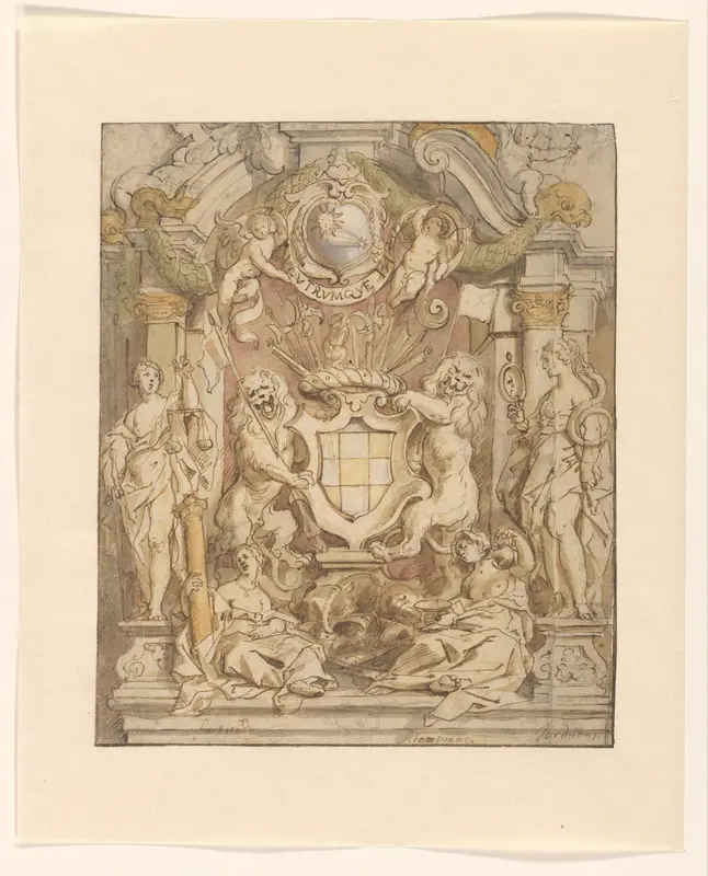 Het wapen van Van der Linden Wall Art by Unknown - High-Resolution Digital Print