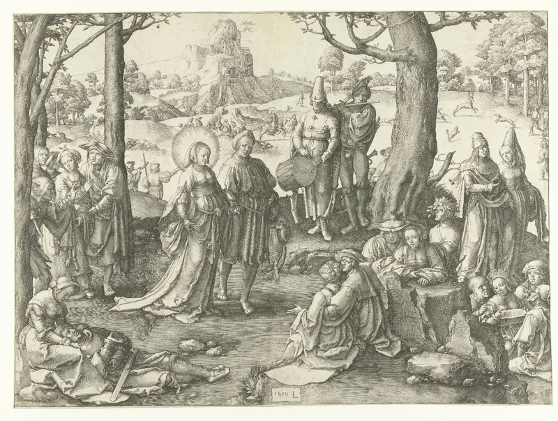 Het wereldse leven van Maria Magdalena Wall Art by Unknown - High-Resolution Digital Print