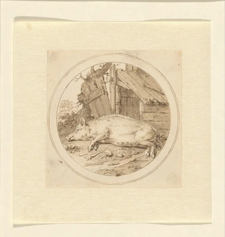 Het Zwijn Wall Art by Arnold Houbraken - High-Resolution Digital Print