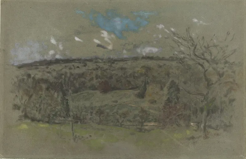 Heuvelachtig landschap in herfstkleuren Wall Art by Ker Xavier Roussel - High-Resolution Digital Print