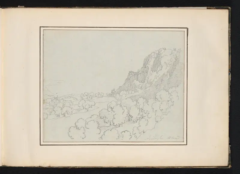 Heuvelachtig landschap te Scandriglia Wall Art by Unknown - High-Resolution Digital Print
