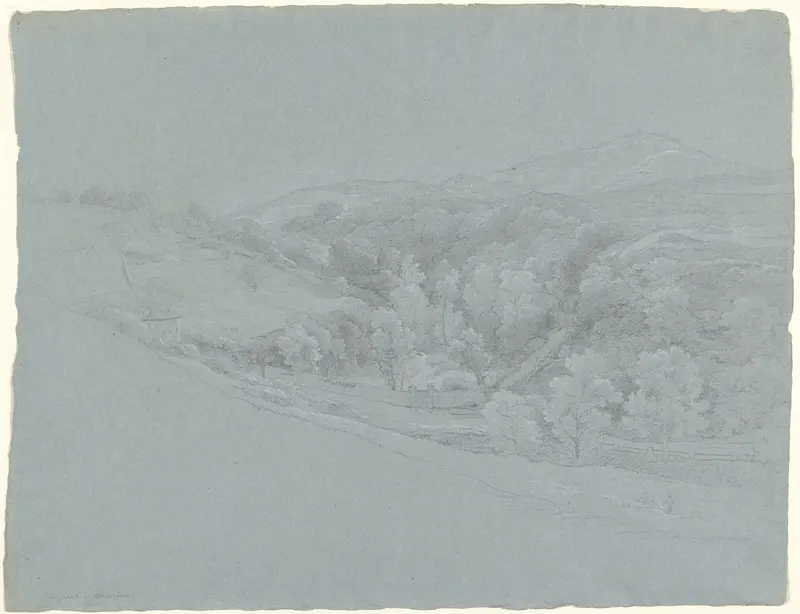 Heuvellandschap bij Marino Wall Art by Abraham Teerlink - High-Resolution Digital Print