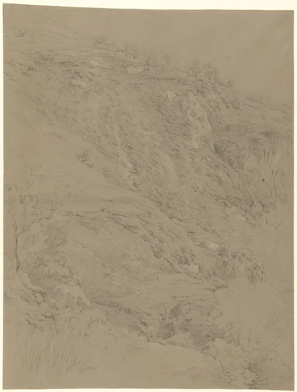 Heuvellandschap bij Tivoli Wall Art by Abraham Teerlink - High-Resolution Digital Print