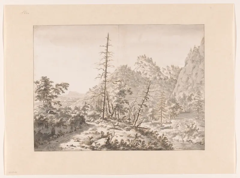 Heuvellandschap in de omgeving van Grenoble Wall Art by Frederik de Moucheron - High-Resolution Digital Print