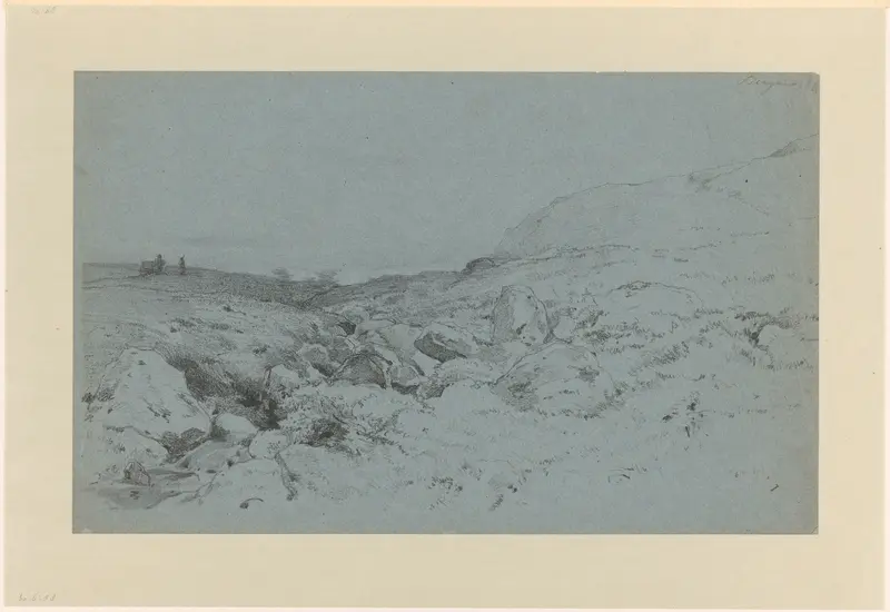 Heuvellandschap met beekje, bij Bergen in Noorwegen Wall Art by Willem Maris - High-Resolution Digital Print