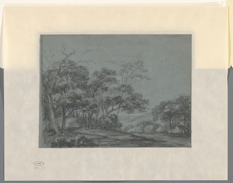 Heuvellandschap met bomen Wall Art by Simon de Vlieger - High-Resolution Digital Print