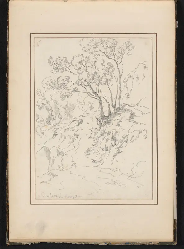 Heuvellandschap met bomen te Roccantica Wall Art by Unknown - High-Resolution Digital Print