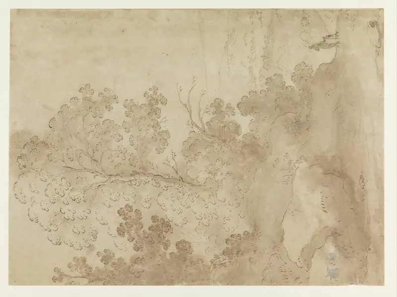 Heuvellandschap met bomen Wall Art by Cornelis van Poelenburch - High-Resolution Digital Print