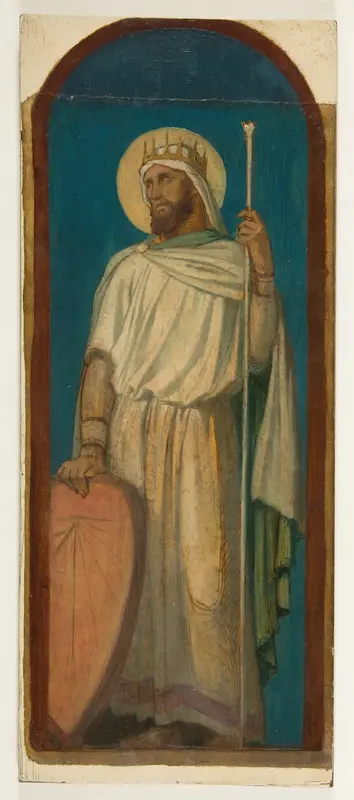 Hezekiah, King of Judah Wall Art by Hippolyte Flandrin - High-Resolution Digital Print
