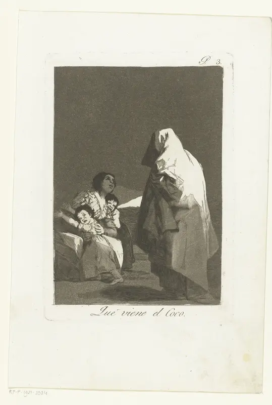 Hier komt de boeman Wall Art by Francisco de Goya - High-Resolution Digital Print