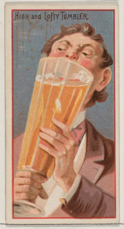 High and Lofty Tumbler, from the Jokes series (N87) for Duke brand cigarettes Wall Art by W. Duke, Sons & Co. - High-Resolution Digital Print