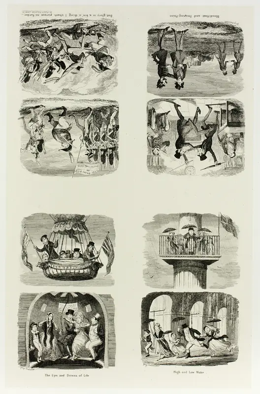 High and Low Water from George Cruikshank's Steel Etchings to The Comic Almanacks: 1835-1853 (top left) Wall Art by George Cruikshank - High-Resolution Digital Print