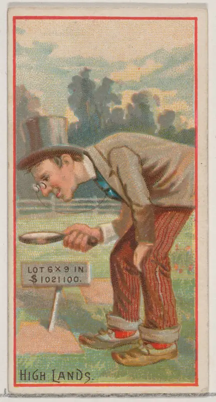 High Lands, from the Jokes series (N87) for Duke brand cigarettes Wall Art by W. Duke, Sons & Co. - High-Resolution Digital Print