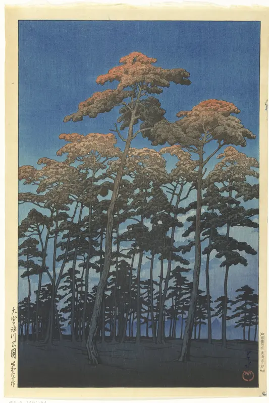 Hikawa Park in Omiya Wall Art by Watanabe Shōzaburō - High-Resolution Digital Print