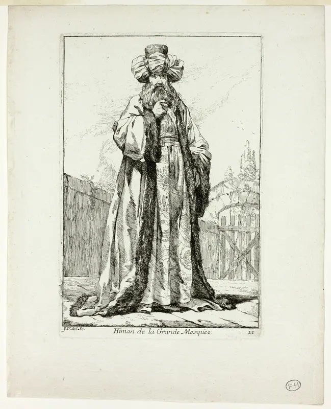 Himan de la Grand Mosquèe, plate eleven from Caravanne du Sultan à la Mecque