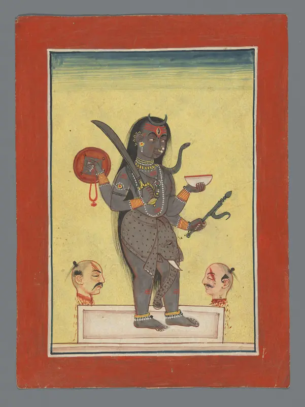 Hindu deity from Mandi (Himachal Pradesh, North India) Wall Art by anonymous - High-Resolution Digital Print