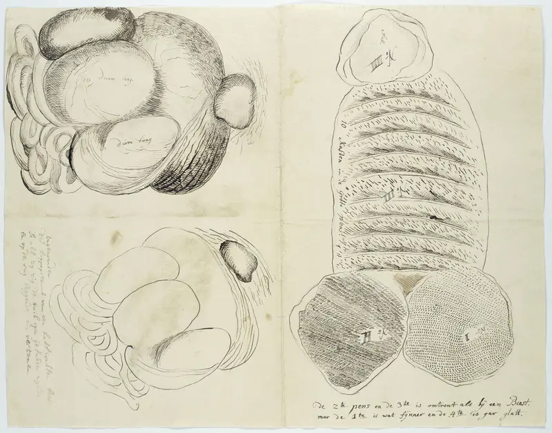 Hippopotamus amphibius (Hippopotamus), stomachs and intestines Wall Art by Robert Jacob Gordon - High-Resolution Digital Print