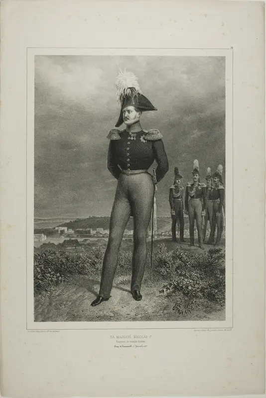 His Majesty Nicolas I, Emperor of all Russia, Camp Vosnessensk, October 6, 1837