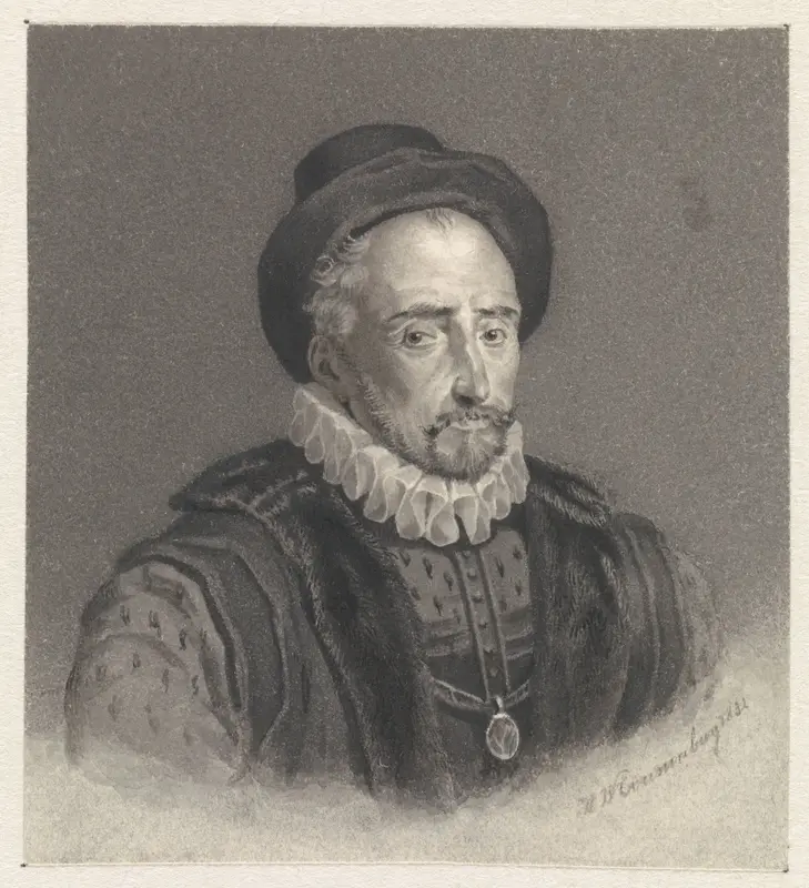 Historisch mansportret Wall Art by Henricus Wilhelmus Couwenberg - High-Resolution Digital Print