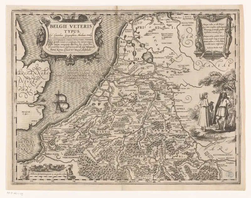 Historische kaart van de Nederlanden Wall Art by Unknown - High-Resolution Digital Print