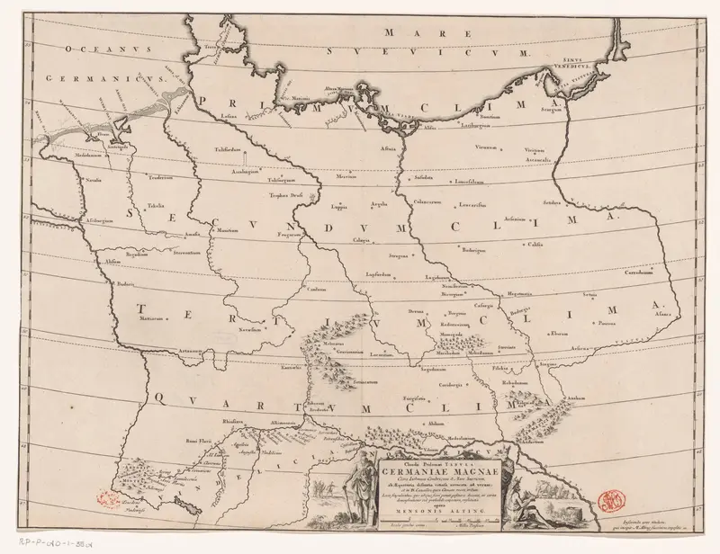 Historische kaart van Duitsland Wall Art by Jan Luyken - High-Resolution Digital Print