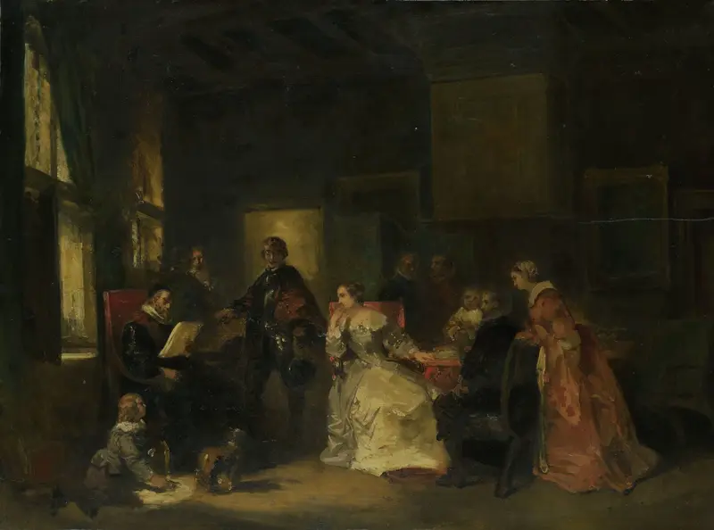 Historische scène met Willem de Zwijger? Wall Art by Unknown - High-Resolution Digital Print