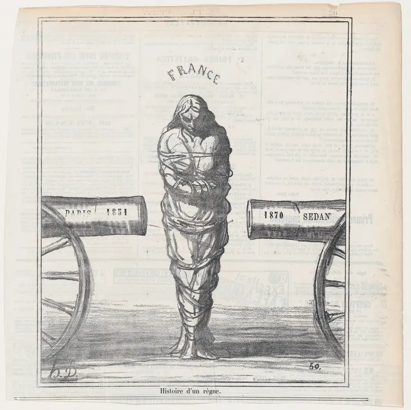 History of a reign, from "News of the day" Wall Art by Honoré Daumier - High-Resolution Digital Print
