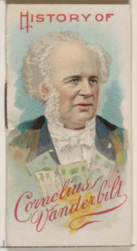 History of Commodore Cornelius Vanderbilt, from the Histories of Poor Boys and Famous People series of booklets (N79) for Duke brand cigarettes Wall Art by W. Duke, Sons & Co. - High-Resolution Digital Print