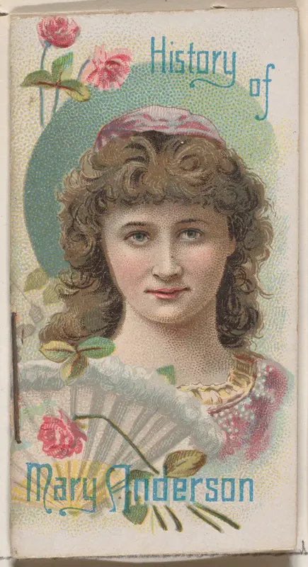 History of Mary Anderson, from the Histories of Poor Boys and Famous People series of booklets (N79) for Duke brand cigarettes Wall Art by W. Duke, Sons & Co. - High-Resolution Digital Print