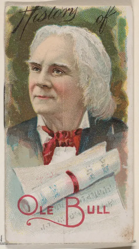 History of Ole Bull, from the Histories of Poor Boys and Famous People series of booklets (N79) for Duke brand cigarettes Wall Art by W. Duke, Sons & Co. - High-Resolution Digital Print