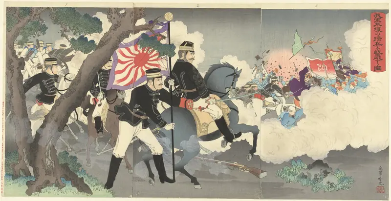 Hoe onze strijdkrachten de Chinese soldaten te Pyongyang verslaan. Wall Art by Unknown - High-Resolution Digital Print