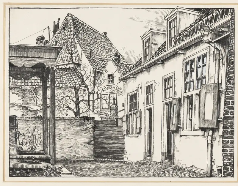 Hofje van Bakenes in Haarlem Wall Art by Unknown - High-Resolution Digital Print