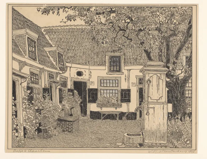 Hofje van Loo in Haarlem Wall Art by Unknown - High-Resolution Digital Print
