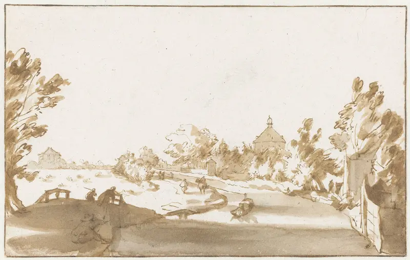 Hofwijck aan de Vliet Wall Art by Jan de Bisschop - High-Resolution Digital Print